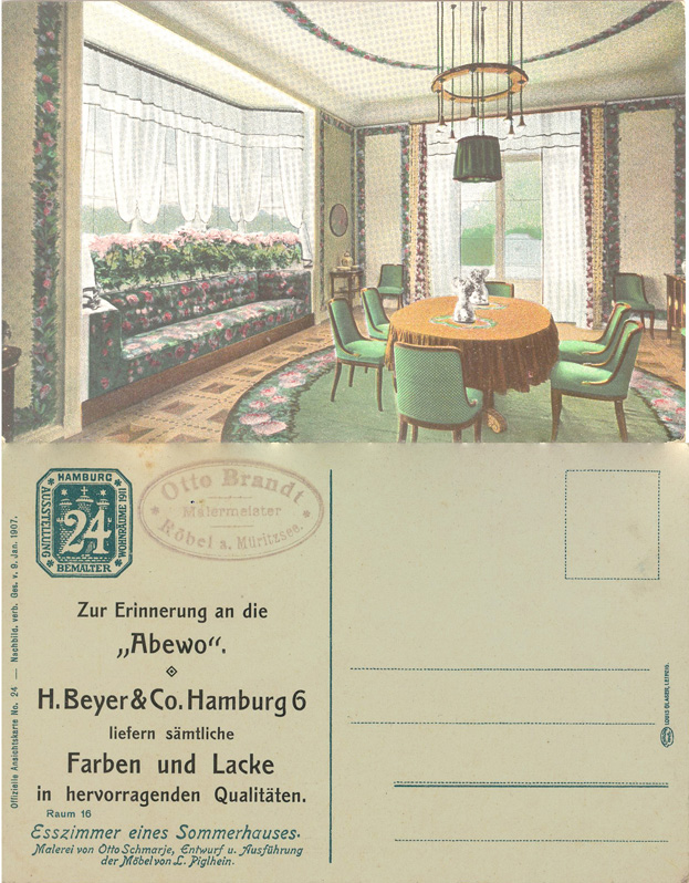 Esszimmer eines Sommerhauses