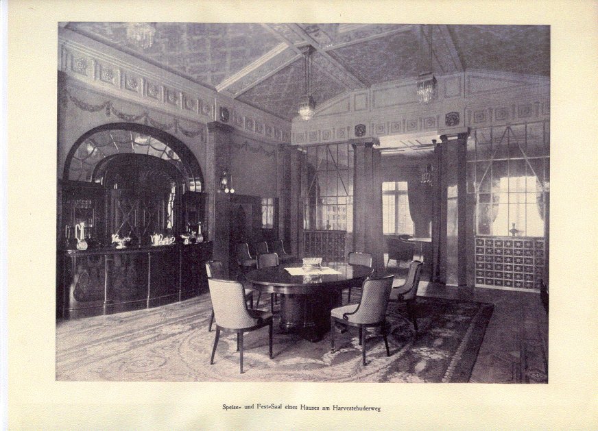Speise- und Festsaal eines Hauses am Harvestehuderweg