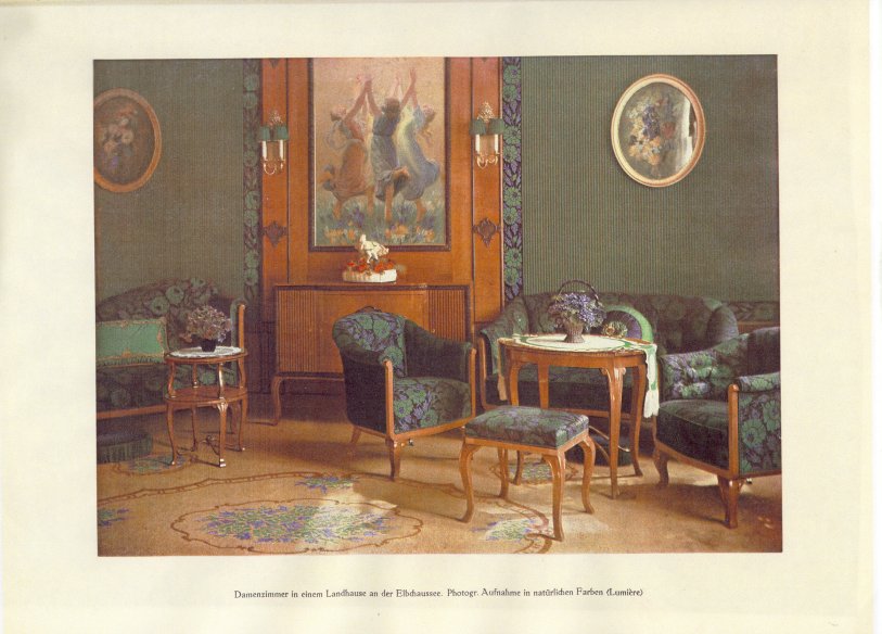 Damenzimmer in einem Landhaus an der Elbchauss&eacute;e